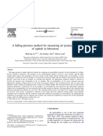 A falling-pressure method for measuring air permeability of asphalt in laboratory