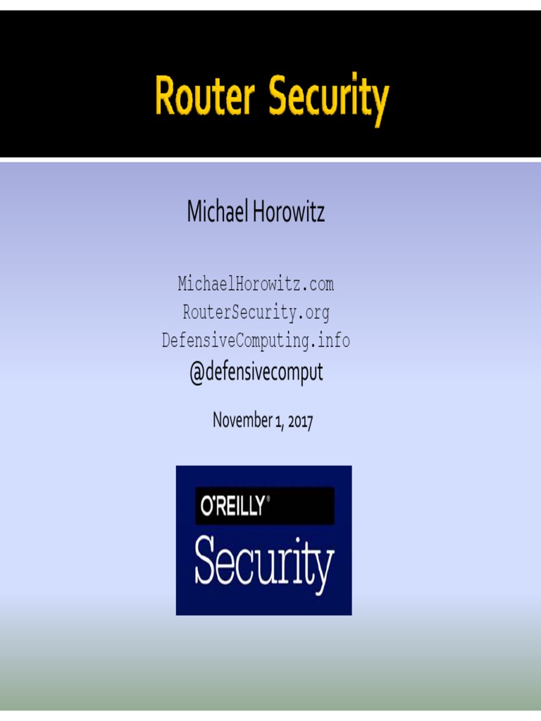 Enhancing Router Security Practices | PDF | Router (Computing ...