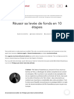 Levée de Fonds - 10 Étapes Pour La Réussir Par Me Hossenbaccus PDF