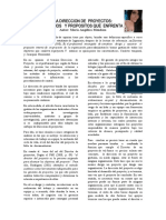 Articulo de Opinion Direccion de Proyectos. Maria Angelica Mendoza