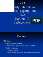 Security Interests in Personal Property: The Ppsa Section III Enforcement