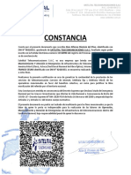 Constancia de Libre Transito de Pint Noc Campo PDF