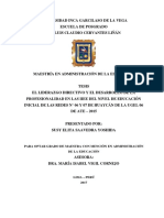 Liderazgo directivo y desarrollo profesional docente