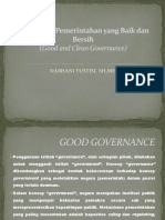 Tata Kelola Pemerintahan Yang Baik Dan Bersih. Kewarganegaraan. Materi 8. Nabhani Yustisi