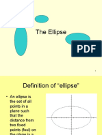 The Ellipse: Definition, Equation, Properties