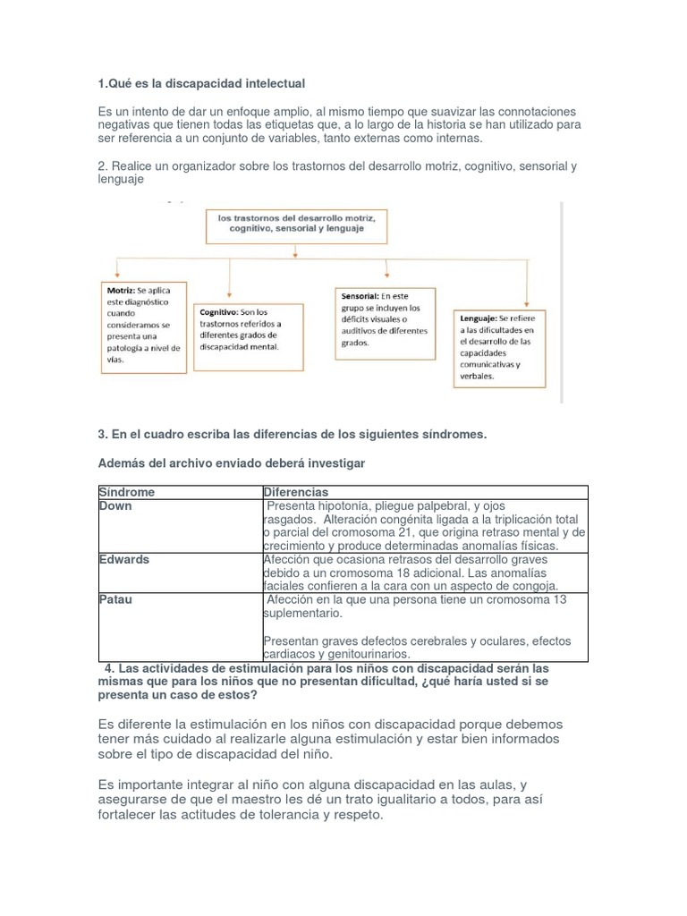 Discapacidad Intelectual | PDF | Salud y bienestar