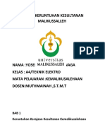 Resum Materi Kegiatan PKKMB Fakulutas Teknik Universitas Malikussaleh