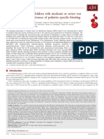 Bleeding Spectrum in Children With Moderate or Severe Von Willebrand Disease: Relevance of Pediatric-Specific Bleeding