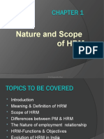 Nature and Scope of HRM: Prof - Sujeesha Rao