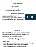 Waris Mewaris (Sebab Tidak Mewrisi - Pewris Pengganti)