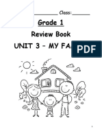Grade 1 Review Book Unit 3 - My Family: Name: Class
