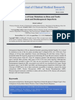 The Influence of Gene Mutations On Bone and Teeth Osteogenesis and Dentinogenesis Imperfecta