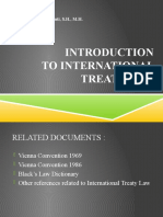 Introduction To Int. Treaty Law