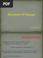 Remoteness of Damages: by Manas Tiwari