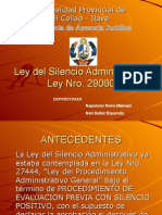 Ley Del Silencio Administrativo, Neil Suller Equenda
