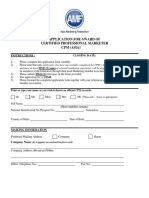 CPM Status - Application - Form 2019