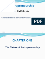 Entrepreneurship: Course Code