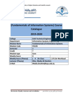 CourseBook F.IS Catalogue (1st Stage)