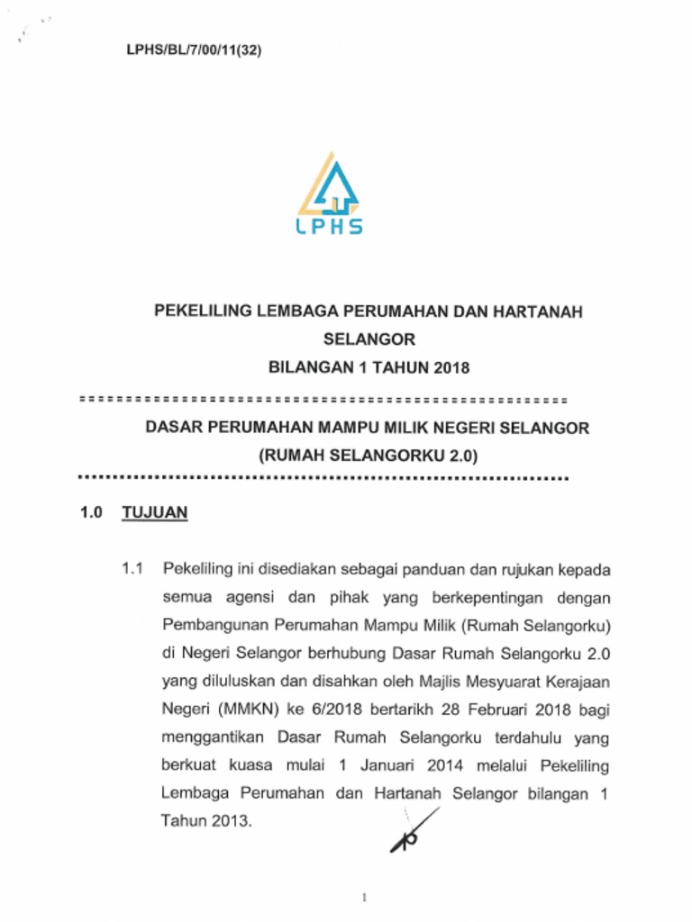 Dasar Rumah Selangorku 2 0 Pdf Pdf