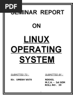 Linux Operatig System