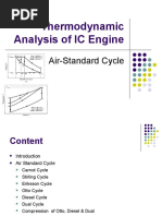 Thermodynamic Analysis of IC Engine: Air-Standard Cycle