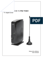 Manual de Utilizare Tuner Digital dvb-t2 Pni tv901