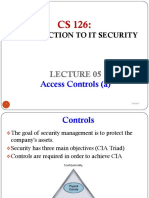 Introduction To It Security: Access Controls (A)