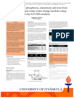 Determination of Phosphorus, Aluminum and Iron Form Synthetic Municipal Waste Water Sludge Leachate Samples by ICP-OES Analysis
