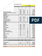 Description Units Quantity Rate Amount: Estimation of Villa 9m X 24m