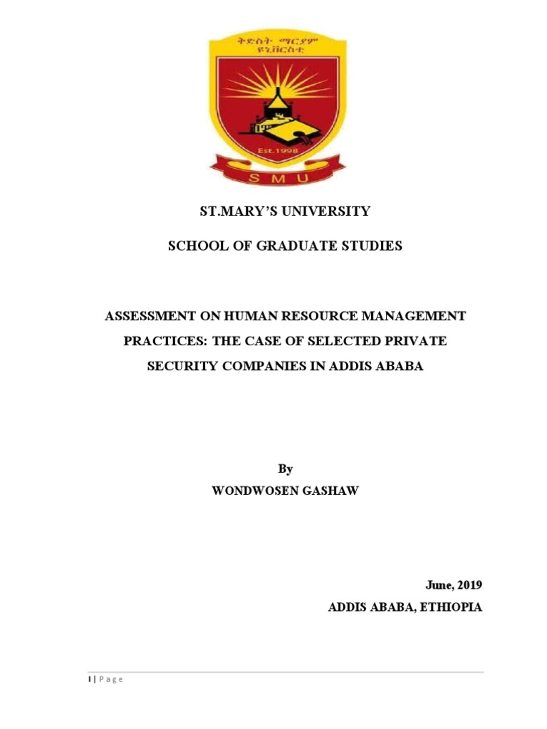 HR Management Practices in Security Firms | PDF | Human Resource ...