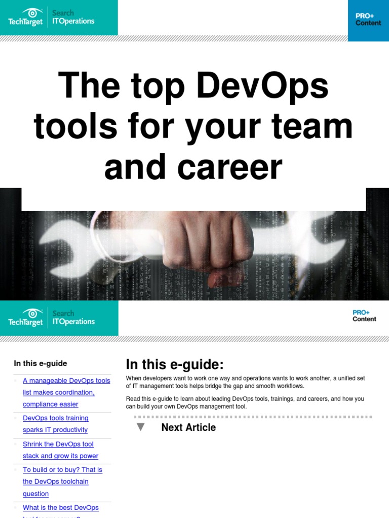 Essential DevOps Tools for Teams | PDF | Cloud Computing | Microsoft ...