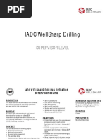 Iadc Wellsharp Drilling: Supervisor Level