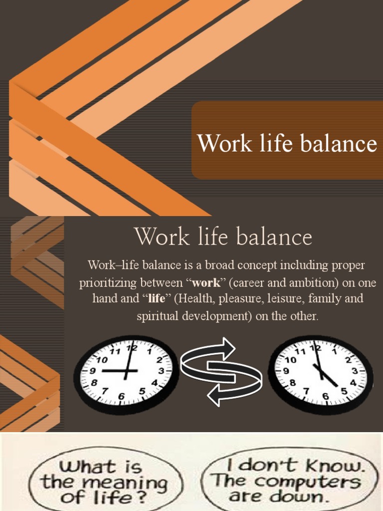 Balance Work Life Balance | PDF | Work–Life Balance | Psychological ...