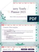 Cherry Yearly Planner by Slidesgo