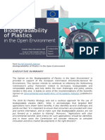 Biodegradability of Plastics: in The Open Environment