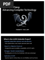 LLVM Clang - Advancing Compiler Technology