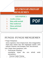 Fungsi Dan Prinsip-Prinsip Menejemen