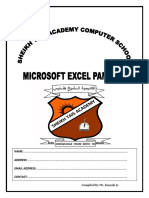 Excel Pamphlet Print