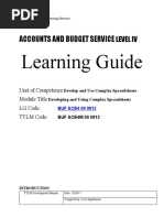 Learning Guide: Accounts and Budget Service