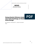 Gang Attacks Chinese Students in Race-H... Ngs at Woden Interchange - The RiotACT PDF