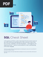 SQL Cheat Sheet PDF