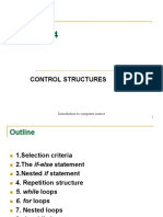 Control Structures: Introduction To Computer Science