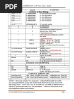 GSM Motor Control V2.0 - 2019: Master Number Only