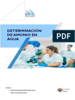 Informe Amonio en Agua