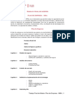 Plan de Empresa - MBA PDF