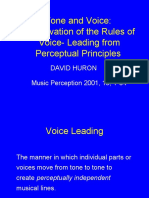 Voice Leading Rules from Perceptual Principles