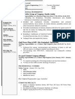 1 Page CV New