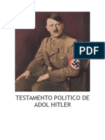 Testamento Politico de Adolf Hi - Adolf Hitler