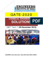 GATE-2020 CBT Test-1 Solutions