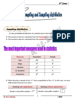 Year 3 Applied Statistics: Population Sample